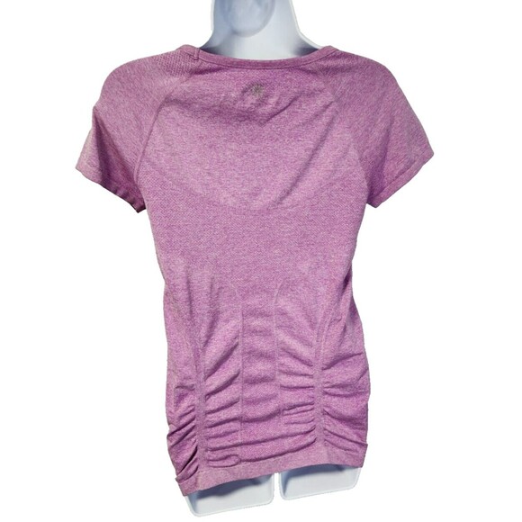Athleta Women’s Athletic Top | Sky Magenta, Ruched, Short Sleeve, Size M, GUC - Picture 3 of 9